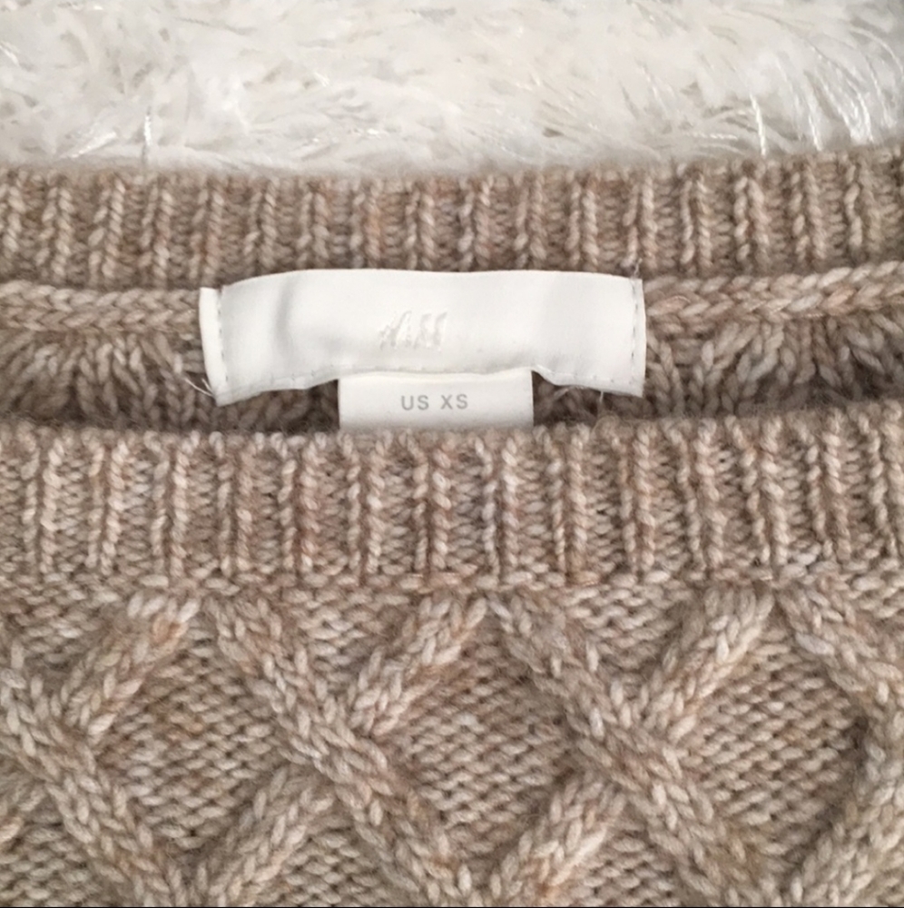 Blogger Fave! H&M Flounce Cable Knit Ruffle Sleeve Sweater - Picture 5 of 11